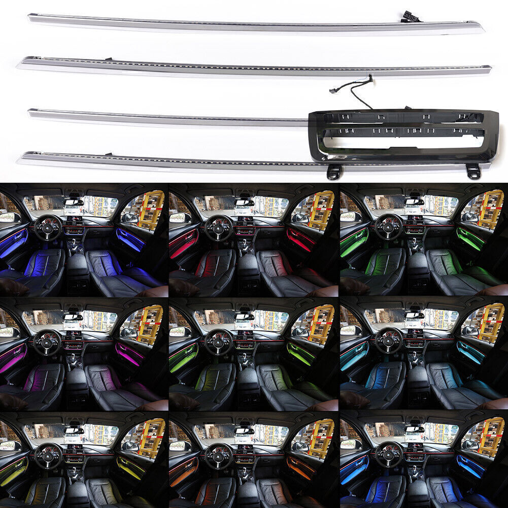 Car Interior LED Ambient Atmosphere Light Strip 9 Color for BMW 3 Series F30 F31