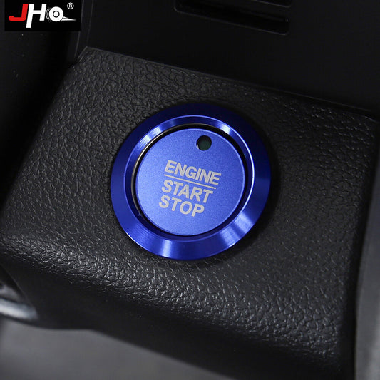 Car Engine Start Stop Ignition Switch Cover Push Caps Ring for Ford F-150 F150