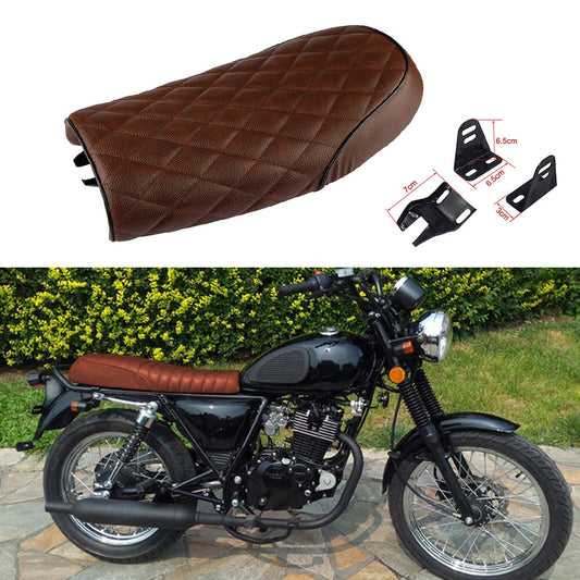Motorcycle Hump for Seat Flat Brat Vintage Saddle For Cafe Racer for Yamaha for Honda ATV