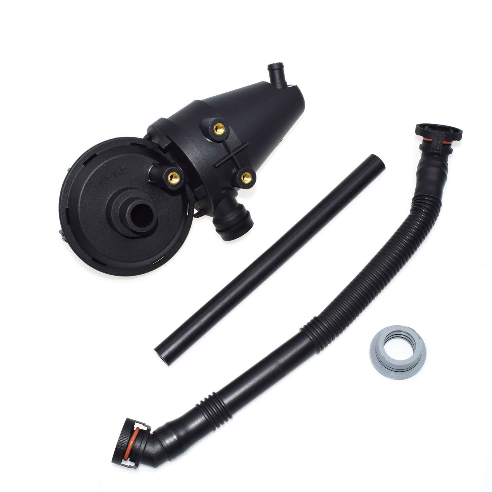 4-piece crankcase oil separator PCV ventilation valve kit breather hose for BMW E36 E39