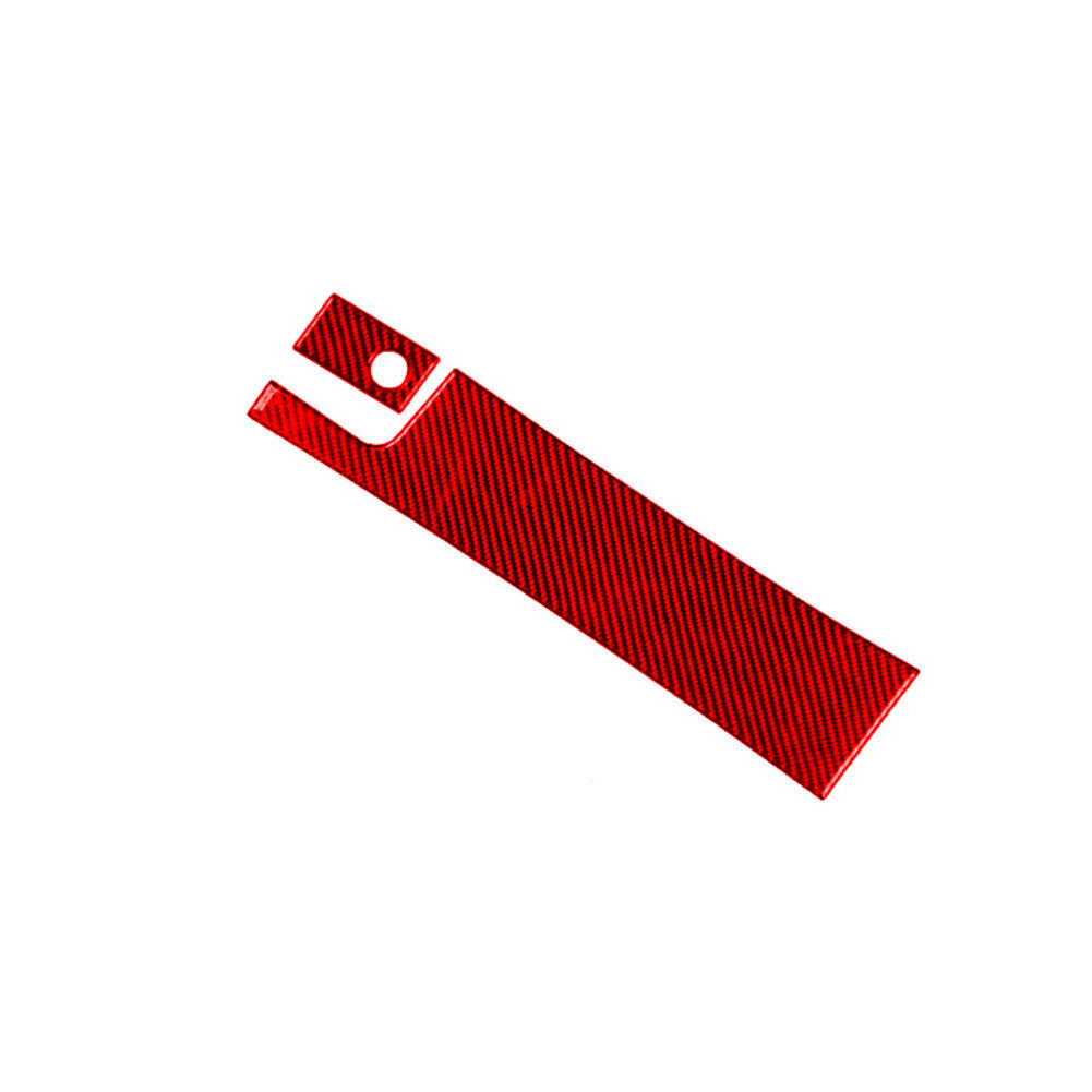 Red carbon fiber storage box trim for Mercedes-Benz W203 2005-2007