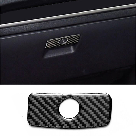 Carbon Fiber Interior Glove Box Handle Cover Trim for Subaru Forester 2013-2018