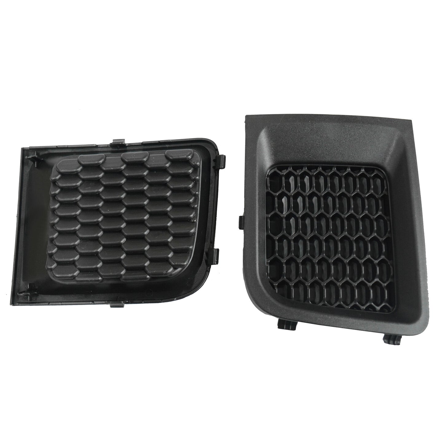 Pair Front Bumper Lower Grille Grill Covers Bezels 2015-2018 for Jeep Renegade