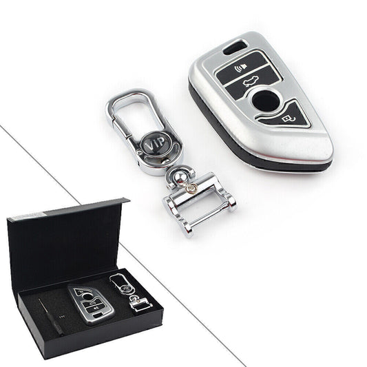 for BMW X Series X1 X5 X6 4 Button 4BT Master Remote Key Shell Cover Pad Metal
