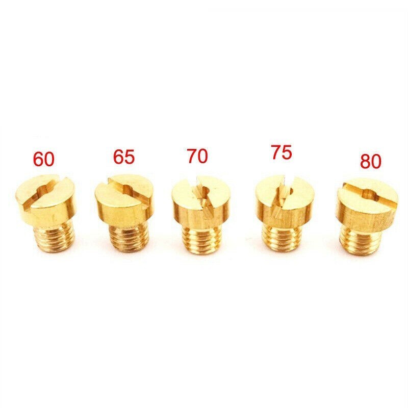 5 Carburetor Jets 60/65/70/75/80 For Motorized Bike Racing Carb 50cc/60cc/80cc