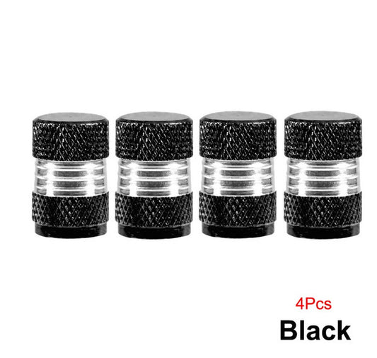 Car tire valve cover rod air dust cover dustproof silver stud suitable  for ford  4-piece set