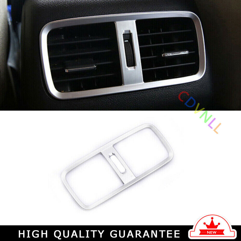 Rear Air Outlet Vent Frame Trim 1X Fit for Honda CRV CR-V 2012-2016 Matte Silver