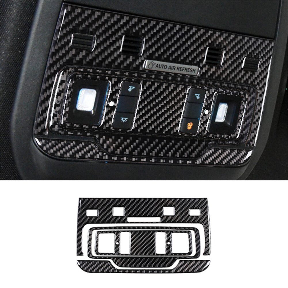 Interior carbon fiber reading light cover trim  for ford  for Mustang Mach-E 2021-22
