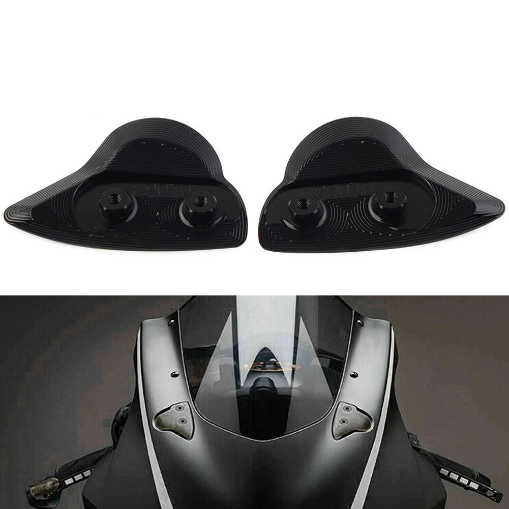 Rearview Mirror Block Off Base Plates Mount Cover for Yamaha YZF-R6 17-22 R7 BlK