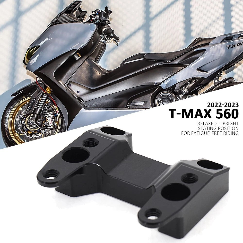 Handlebar Riser Handle Clamp Adapter Set for Yamaha T-MAX 560 TMAX560 2022-2023