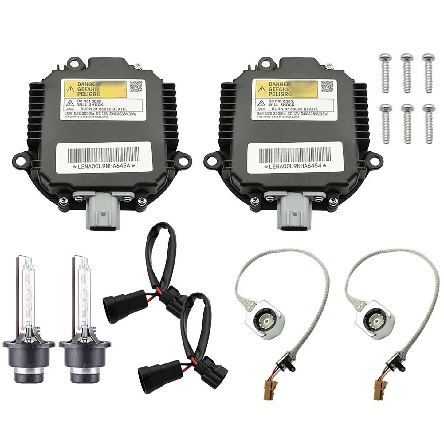 2pcs Xenon Ballast Igniter HID D2S Bulb Kit for Infiniti G35 G37 Q40 Q50