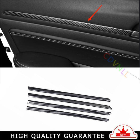 Inner Door Panel Cover Trim 4PCS for Nissan Altima 2019-2022 Steel Carbon Fiber