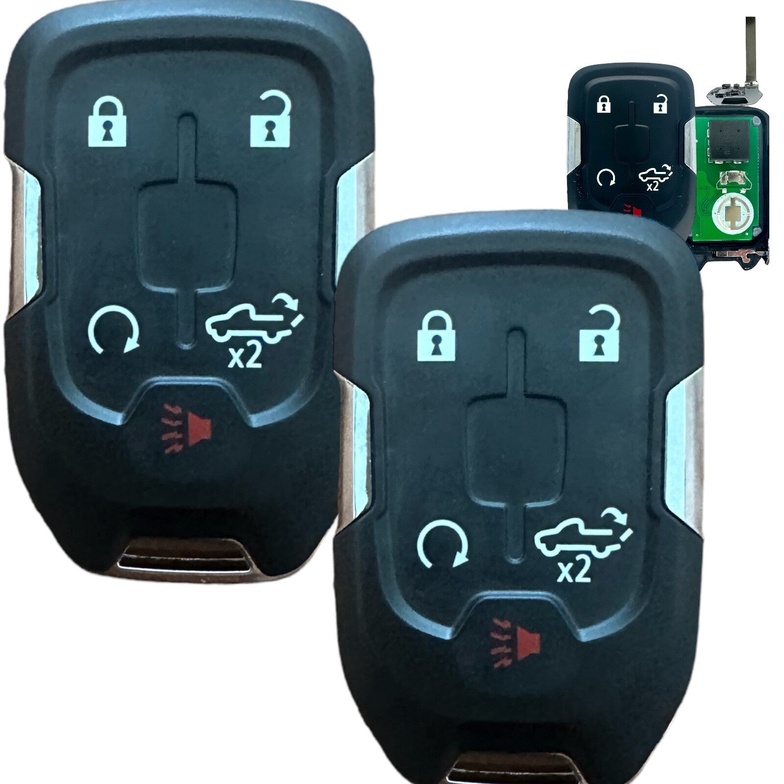 2. Applicable to 2019, 2020, and 2021 for Chevrolet Silverado 1500, 2500, and 3500 keyless for smart keychain HYQ1EA