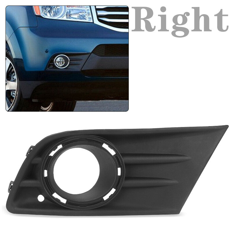 Front Bumper Foglight Cover Bezel Trim Left+Right for Honda Pilot 2012-2015 2014