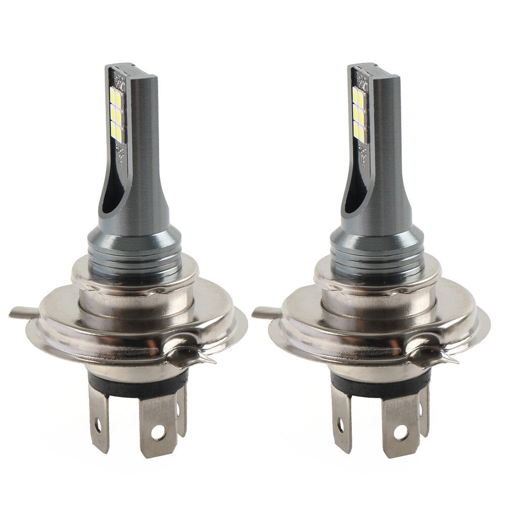 H4 LED Headlight High Low Beam Bulb White Light Lamp Headlamp Bulbs Pair