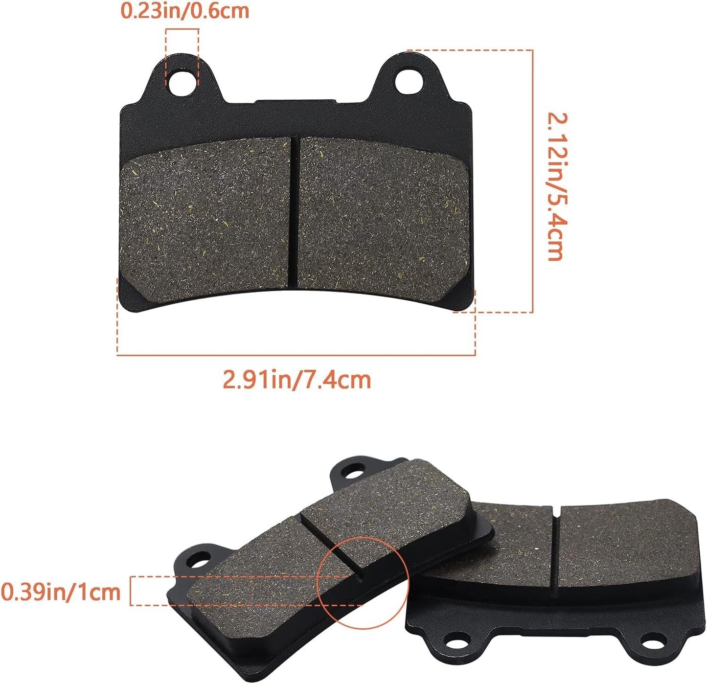 Brake Pads for YAMAHA Roadstar XV1700 2004-2009 XV1700 Roadstar Midnight 2004-07