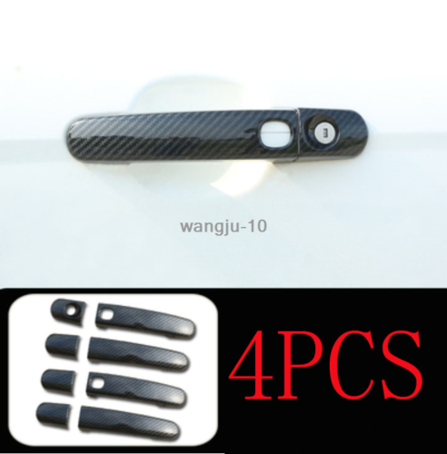 Carbon Fiber Outside Door Handles Cover Trims ABS for Ford Escape Kuga 2013-2019