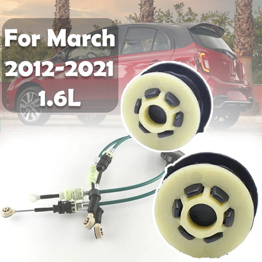 2PCS for Nissan March 2012-2021 MT Shifter Cable End Linkage Bushing Repair Kit