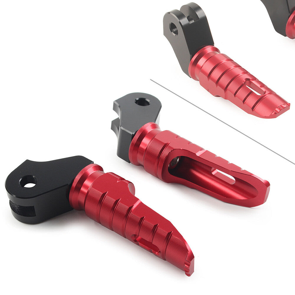 CNC Front Foot Pegs Footpegs Pedal Aluminum For T100 T120 2016-2022 Red Pair