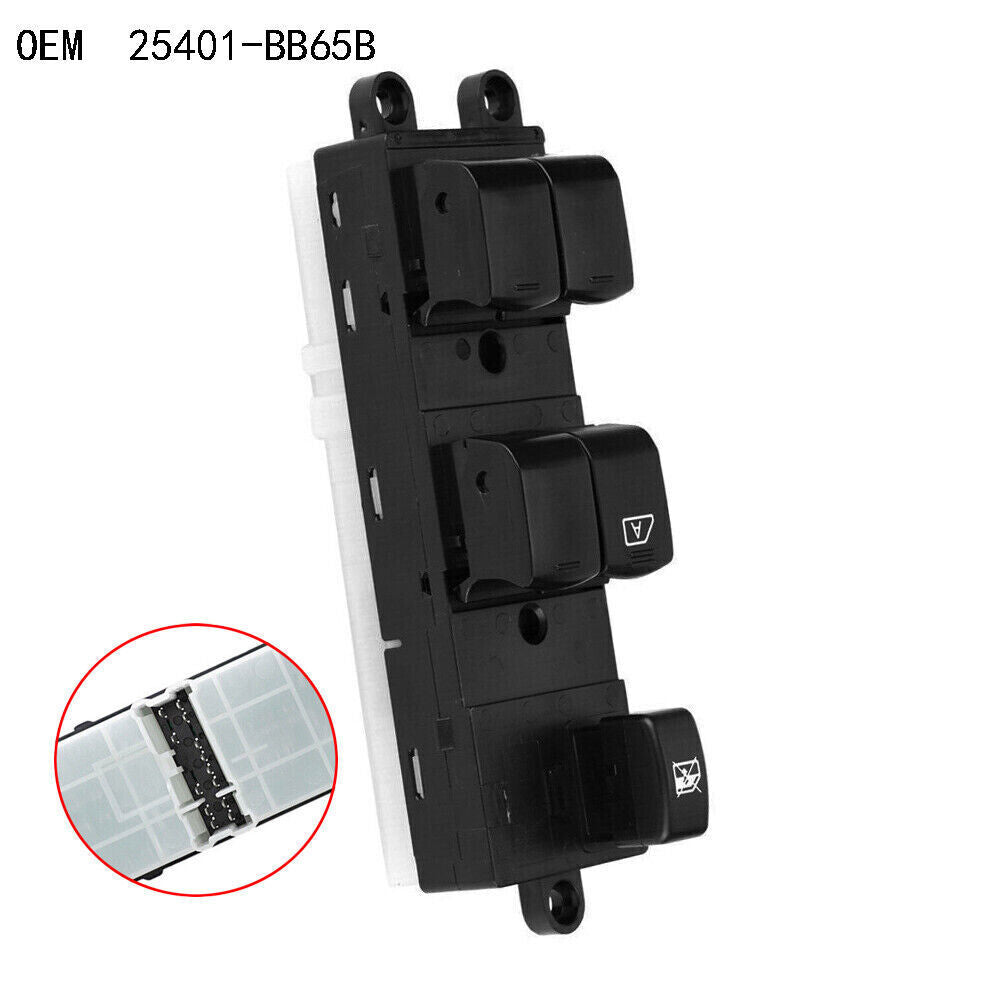 for Nissan Pathfinder Qashqai Front Left Power Window Control Switch 25401BB65B