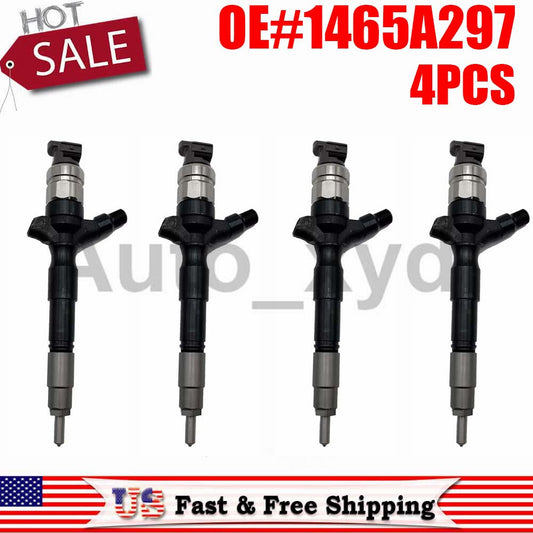 4PCS Rail Diesel Injector Pickup 1465A257 1465A297 for Mitsubishi Pajero L200
