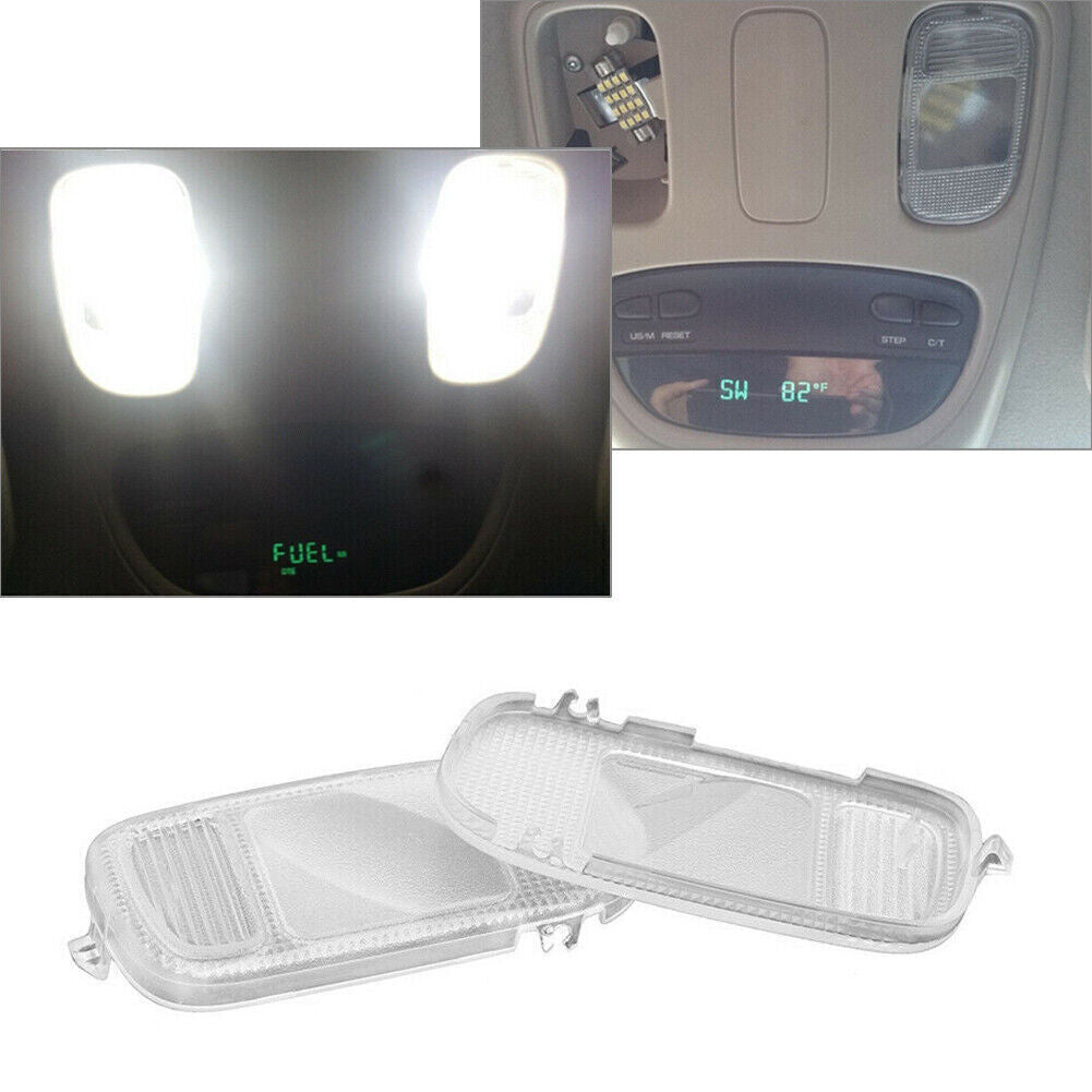 Overhead Console Dome Map Light Lamp Lens LH RH for Dodge for Ram 2002-2010 2PCs US