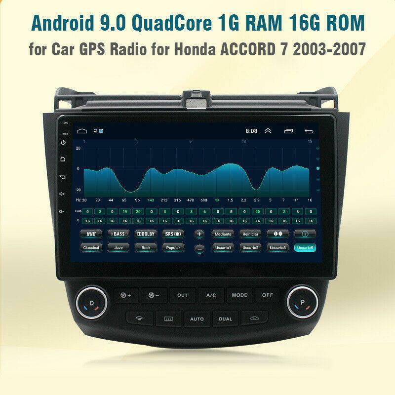 10.1 Android 9.1 Quad-Core Car Stereo Radio GPS Nav for Honda Accord 2003-2007