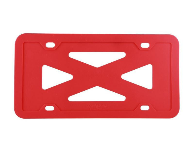 1 piece of red silicone car license plate frame cover for trunk suitable  for ford