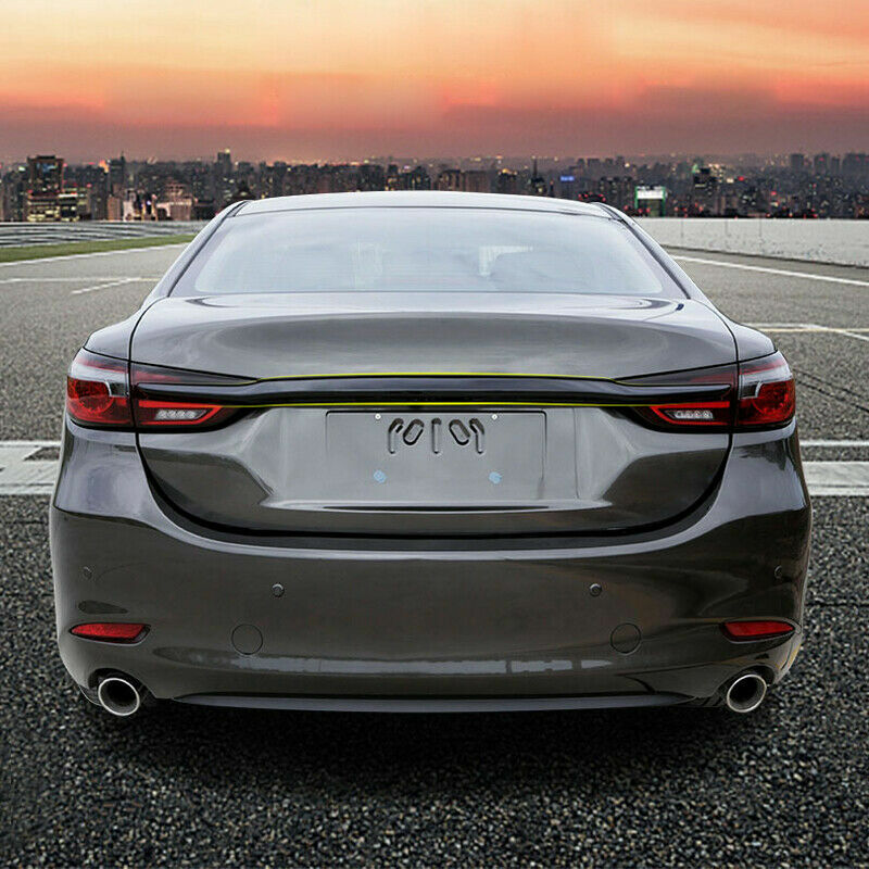 1X ABS gloss black Tail Door Rear Trunk Trim Strip for Mazda 6 Atenza 2018-2021
