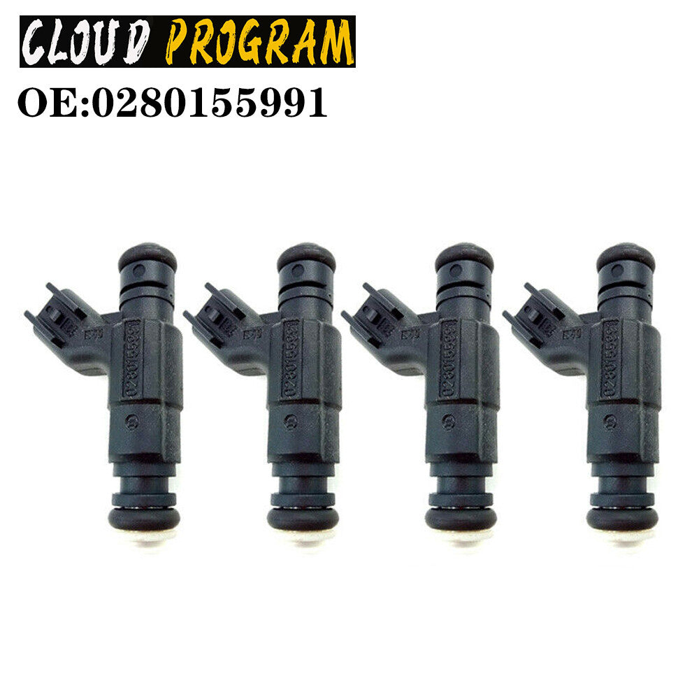 Set of 4 Fuel Injector Nozzle 0280155991 Fit for Mini Cooper R50 R52