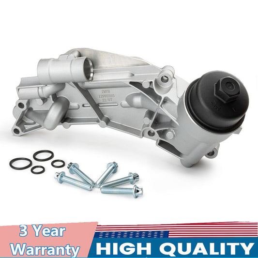 Oil cooler with oil filter assembly for Chevrolet Aveo for Pontiac G3 for Saturn Astra engines
