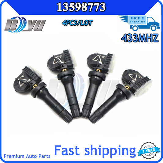 TPMS Tire Pressure Monitoring System 13598773 4-piece set suitable for Buick for Chevrolet for GMC 433MHz
