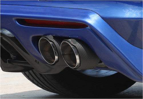 for Cadillac CT5 2019-20 Carbon Fiber Steel Rear Tail Exhaust Muffler Tip Pipe2