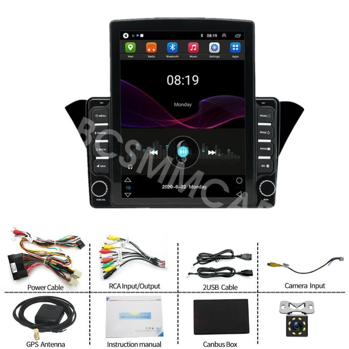 Android 14 Video Player Bluetooth W/Cam Fit for Hyundai for Genesis Coupe 2012-2016