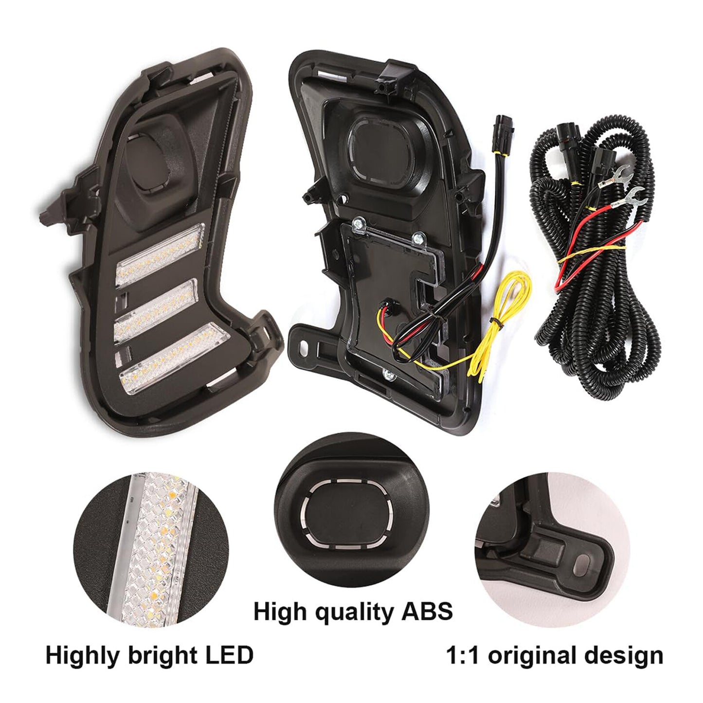 Front bumper fog light LED turn signals applicable to for Toyota Grand Highlander 2024 - 2025