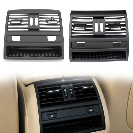 Rear Center Console Fresh Air Outlet Vent Grille Cover Fit for BMW 5 F10 Chrome
