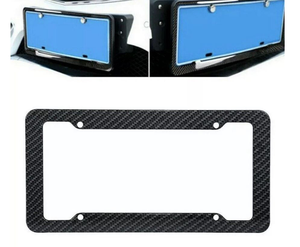 Car license plate frame cap boot trunk black carbon suitable for Nissan