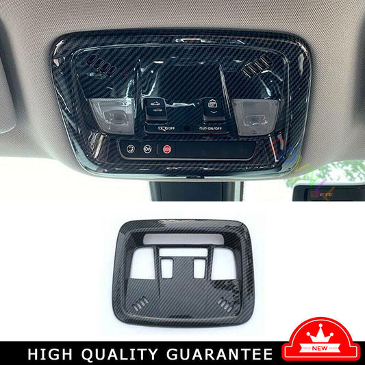 1X Front Reading Light Cover Trim for Chevrolet Malibu 2016-24 ABS Carbon Fiber