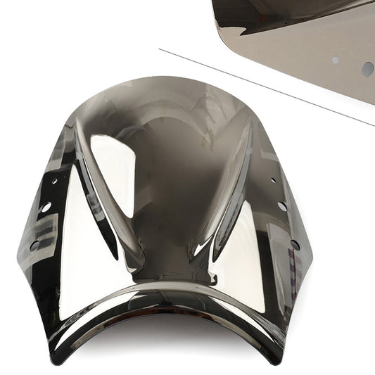 Universal Silver Motorcycle Windshield Wind Screen Deflector Wind Shield