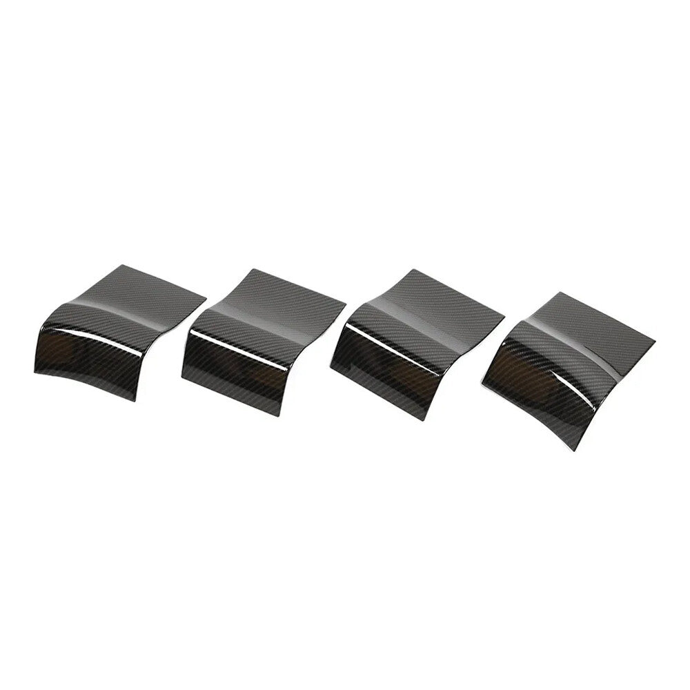 Carbon Fiber Interior Door Handle Panel Cover Trim Bezel for Ford F150 2015-2020