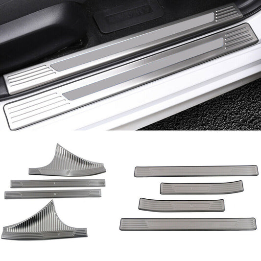 for Honda for Civic 2022-2023 silver Car Door Sill Cover Scuff Plate Protectors trim