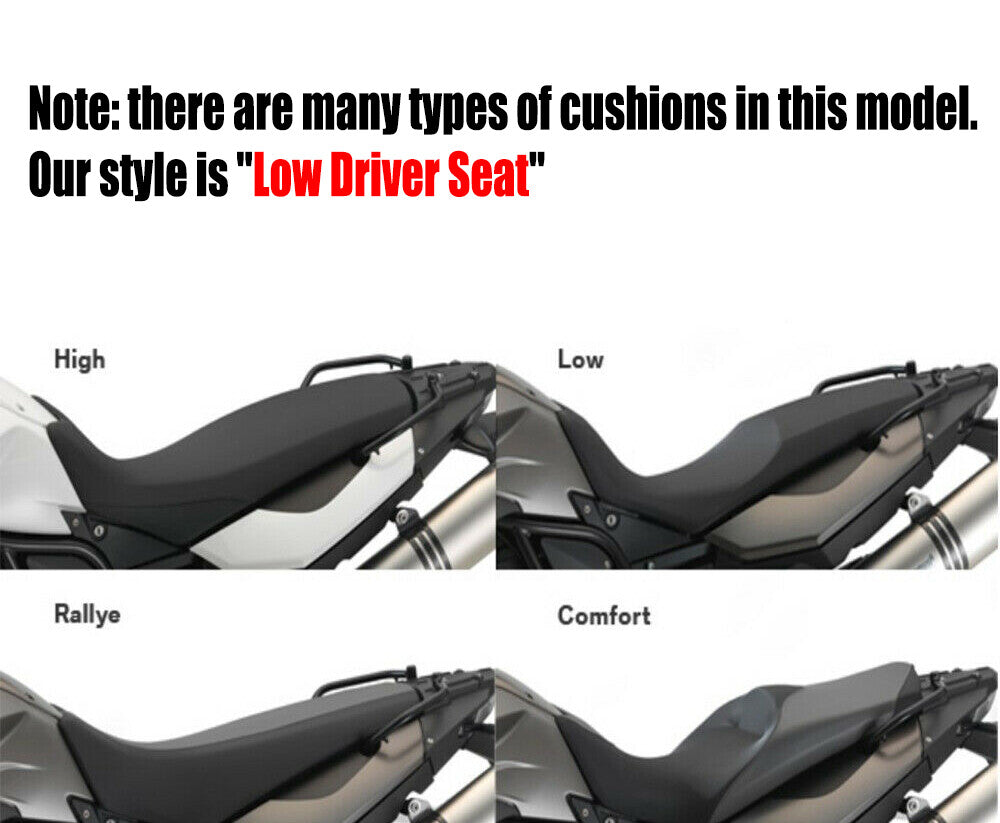 Fit For Adventure 2008-2018 for BMW F650GS F800GS Black Low Driver for Seat Pad Cushion