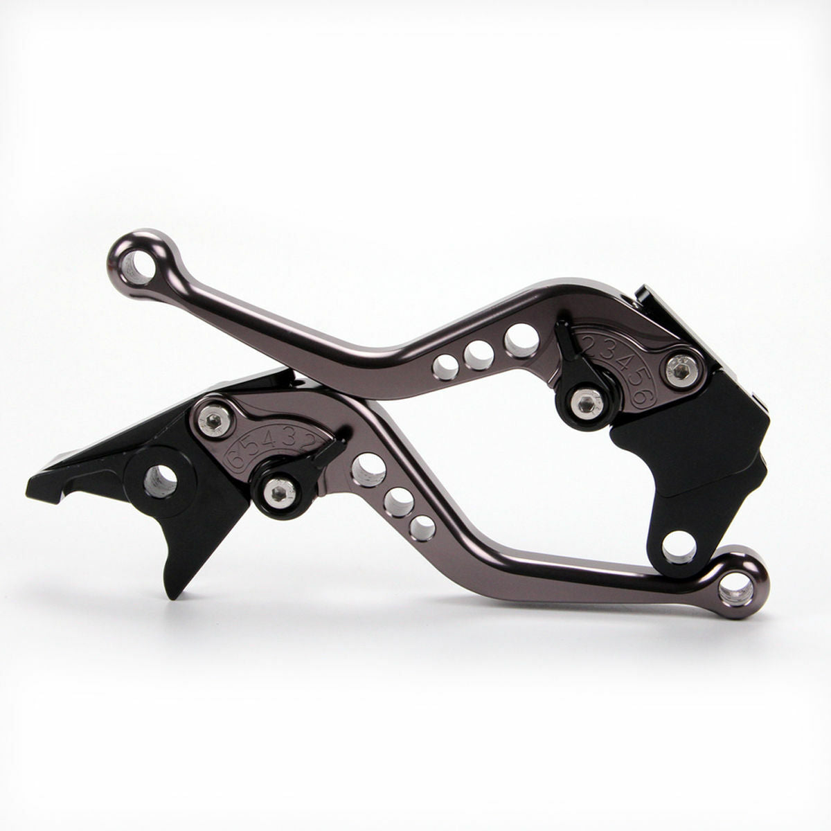 GREY Short Brake Clutch Levers for Yamaha YZ125 1996-2000 YZ250 (1996-1999)