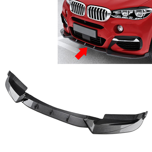 Front Bumper Lip Spoiler Splitter for BMW X6 F16 M Sport 2014-2019