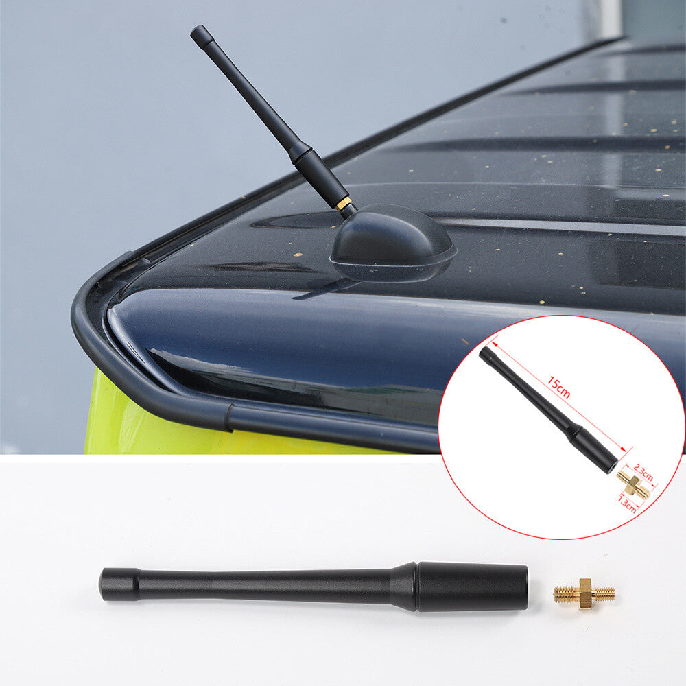 Black Antenna Mast Radio AM/FM Trim Kit for Suzuki for Jimny 2019-23 Car Accessories