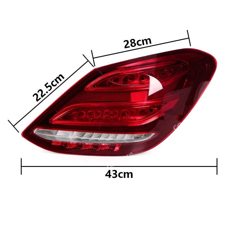 Left for Mercedes-Benz C-class W205 2014-2018 Turn Signal Light Rear Tail Lights
