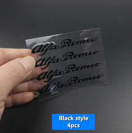 2-Pack Black Car Body Stickers and Badges for Alfa Romeo MITO Car Accessories