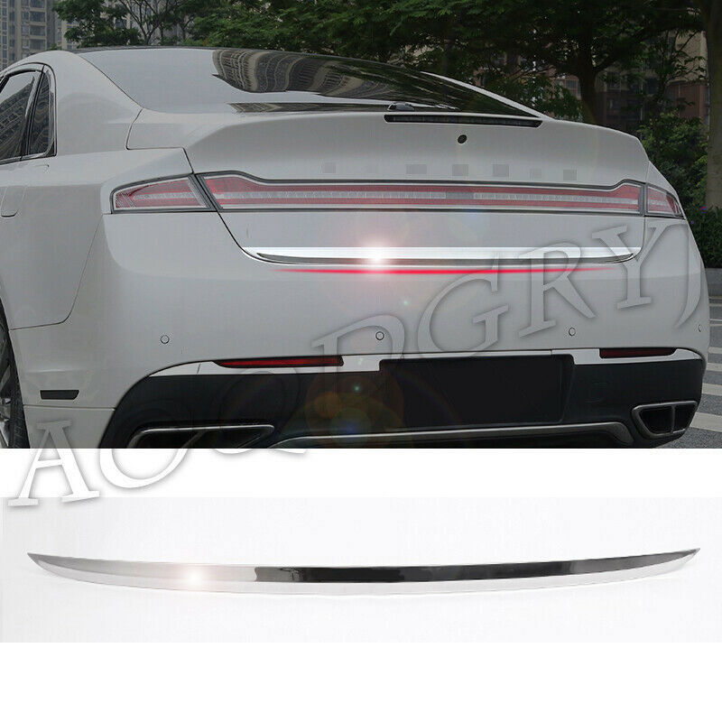 for Lincoln MKZ 2017-2020 STAINLESS REAR TRUNK TAIL GATE DOOR LID COVER TRIM