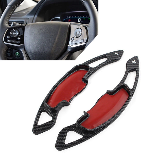 Carbon Fiber Steering Wheel Paddle Shifter Extension for Honda Accord for Civic CR-V