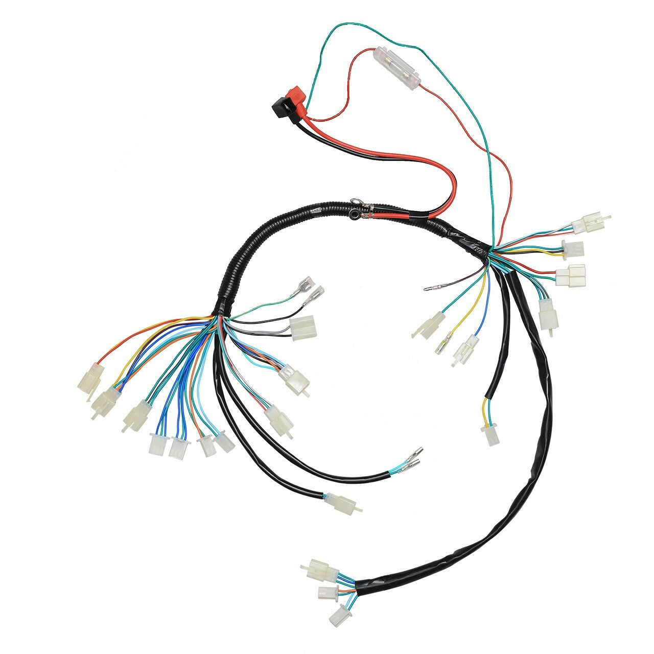 Wiring harness suitable for brushless electric bicycles, all-terrain vehicles, go-karts, drift tricycles